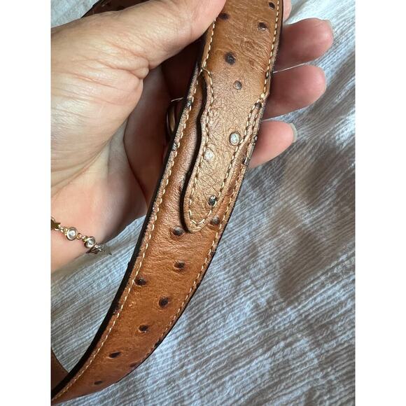 Nocona Belt size 28 with Buckle Brown Cowboy crocodile Leather Horse Rodeo - Picture 4 of 6